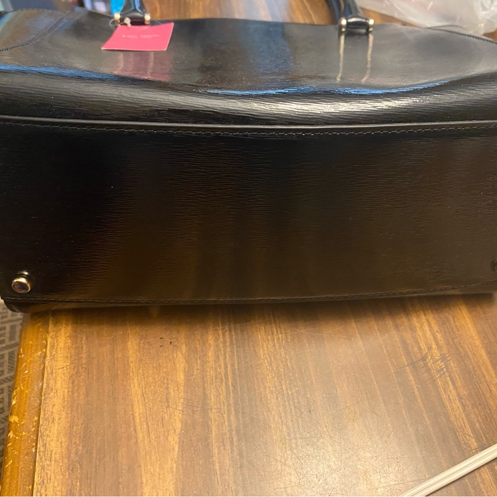 NWT KATE SPADE black leather purse! Satin lined, beautiful purse!